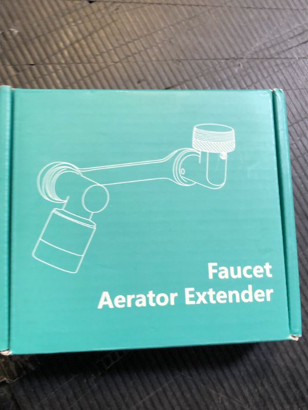 Photo 1 of 1080°Swivel Faucet Extender, Sink Water Faucet Aerator Extension in Brass, Swivel Robotic Arm Bathroom Faucet Extender, Kitchen Rotating Extension Filter with 2 Mode Splash