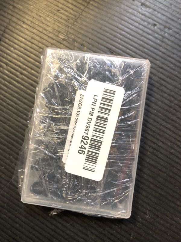 Photo 1 of #10 x 5/8" Hex Washer Head Self Drilling Screws, 410 Stainless Steel Self Tapping Sheet Metal Screws, Black Finish, 100 PCS