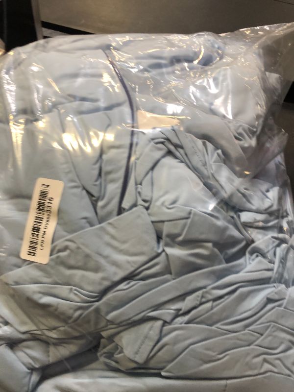 Photo 1 of Monbix ChillChilla Cooling Comforter Queen Size-3 Pieces Cooling Blankets for Hot Sleepers and Night Sweats, Double-Sided Summer Queen Comforter Set, Breathable Lightweight Blanket Blue