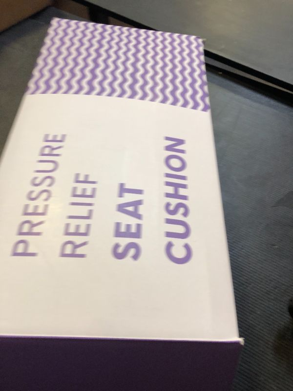 Photo 1 of Cushion Lab Patented Pressure Relief Seat Cushion for Long Sitting Hours on Office & Home Chair - Extra-Dense Memory Foam for Soft Support. Car Pad for Hip, Tailbone, Coccyx, Sciatica - Black