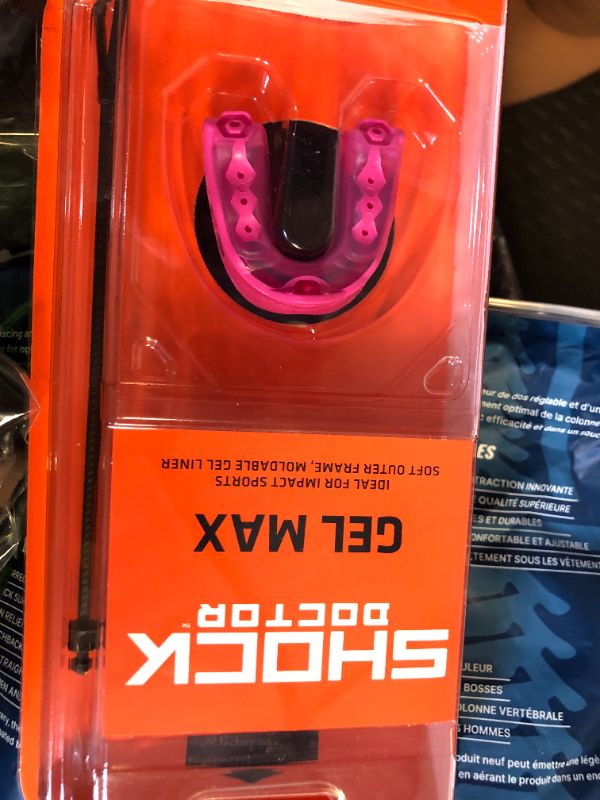 Photo 1 of Shock Doctor Mouth Guard Sports, Hockey, Lacrosse, Baseball, Wrestling Moutguard, Gel Max Heavy Duty Protection & Custom Fit, Football Mouth Guard with Strap, Adult & Youth Mouthguard