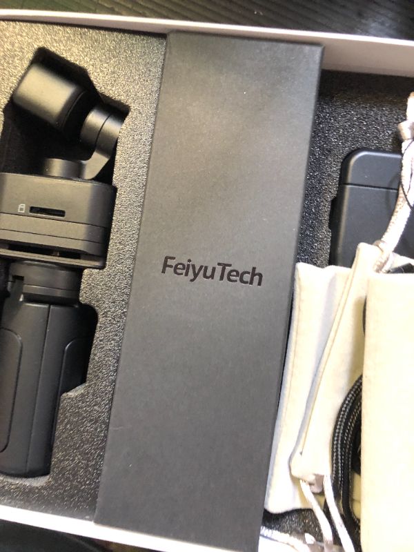 Photo 1 of Feiyu Pocket 3 Combo:Remote Handle&Camera - Gimbal with 4K Camera 3 Axis Stabilizer,Cordless Detachable Designed,Magnetic,AI Tracking,for Car/Travel/Pets,YouTube Portable Video Pocket Camera 0.35lb