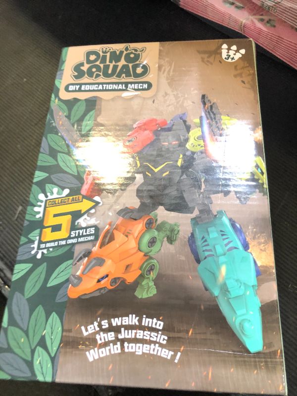 Photo 1 of Rockclo Dinosaur Transform Robot 5 in 1 Take Apart Toys Set for boy Kid Age 3 4 5 6 7 8 Years Old Construction Building DIY with Drill Tool Kit Best Gift for Birthday Christmas Easter