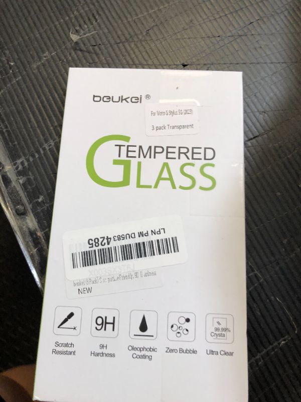 Photo 1 of beukei (3 Pack) Compatible for Motorola Moto G Stylus 5G (2023) [Not Fit for 2020/2021/2022 Version] Screen Protector Tempered Glass, Touch Sensitive,Case Friendly, 9H Hardness