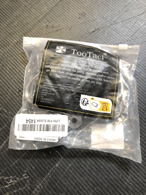 Photo 1 of TooTaci 10pcs 1/4" D Ring Tie Down Anchors, 304 Stainless Steel D Rings, 1200lbs Breaking Strength, Heavy Duty Trailers Bracket Surface Mount Hooks Securing Cargo for Boats, Trucks, Camper (10pcs)