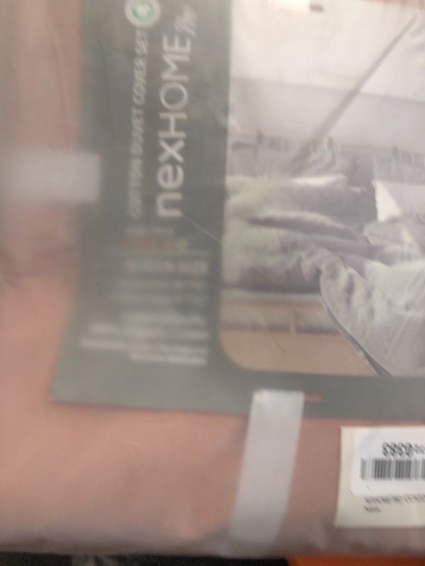 Photo 1 of NEXHOME PRO Duvet Cover Set Queen Size Linen Textured Organic Natural 100% Washed Cotton Duvet Cover Mocha Brown 3 Pieces Bedding Set with Zipper Closure, Breathable, Soft (No Comforter)
