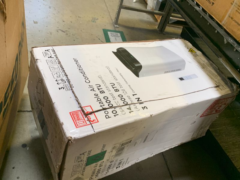 Photo 1 of 14,000 BTU Portable Air Conditioner Cools Up to 700 Sq.Ft, 3-IN-1 Energy Efficient Portable AC Unit with Remote Control & Installation Kits for Large Room, Campervan, Office, Temporary Space