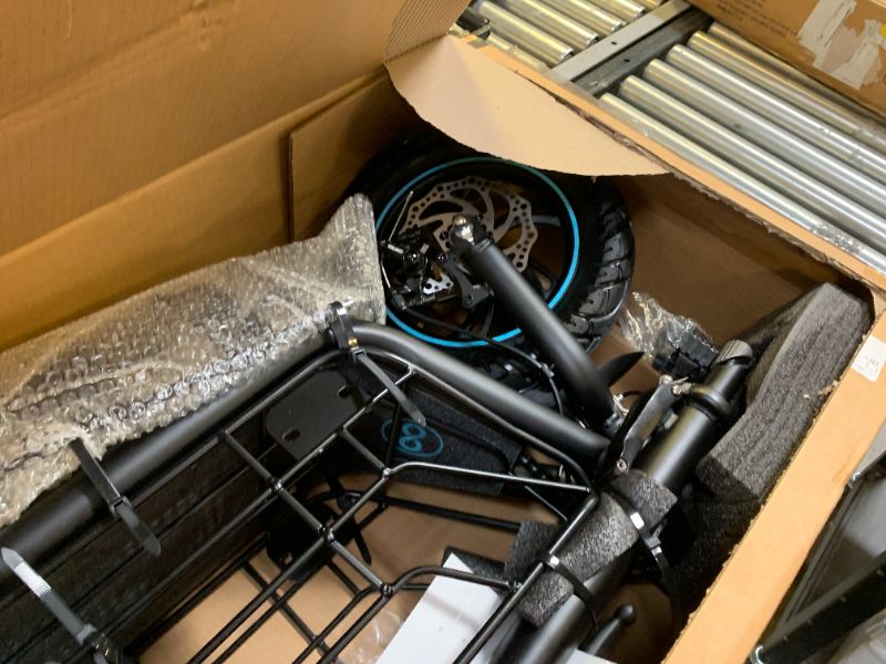 Photo 1 of Gyroor Adults Electric Scooter with Large Middle Basket, 550W Motor 18.6 MPH 20 Mile Distance, Foldable E-Scooter with seat for Pets & Cargo, C1S-FP9