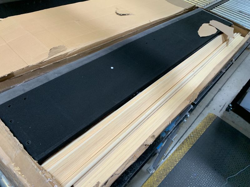 Photo 1 of -MISSING OTHER BOXES FROM SET- LINSY Lift Up Storage Bed Queen Bed Frame with Storage, Upholstered Bed Frames with Headboard, Queen Size Platform Bedframe with LED Lights & Charging Station, No Box Spring Needed, Dark Grey