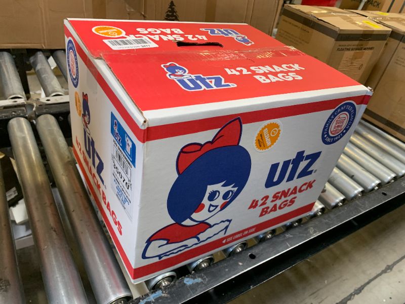 Photo 1 of Utz Ripples Original Crispy Chips Made from Fresh Potatoes, 42 Count, Crunchy Individual Snacks to Go, Gluten Free Snacks, brand is Utz, variation theme is Flavor that is Ripples Original, Size that is 42 Count (Pack of 1). EXP 06/16/2025