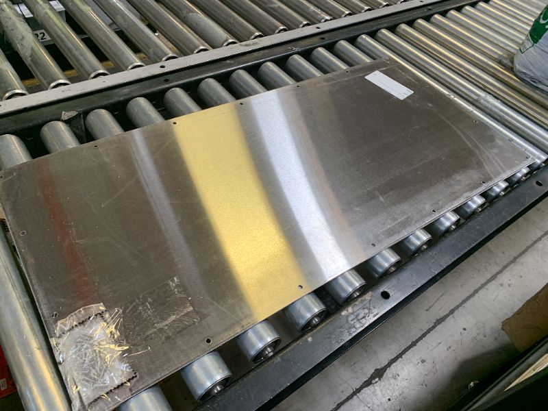 Photo 1 of Rockwood K1050 Rectangular Kick Plate, Stainless Steel with Satin Finish, 34" Width x 16" Height x 3/64" Thickness