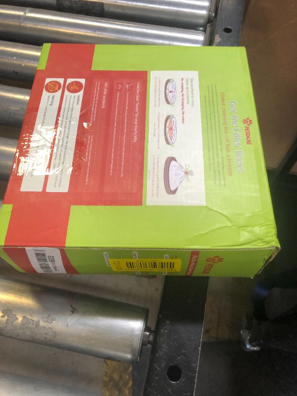 Photo 1 of Litter Box Liners, 28 Count Giant Jumbo Cat Litter Pan liners, Drawstring Litter Liner Bags For Litter Box Pan, Extra Large Thick Kitty Litter Liner XXL, Eco Friendly Pet Supplies (45" x 19")