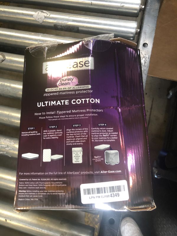 Photo 1 of AllerEase Ultimate Allergy Protection and Comfort Zippered Mattress Protector, King