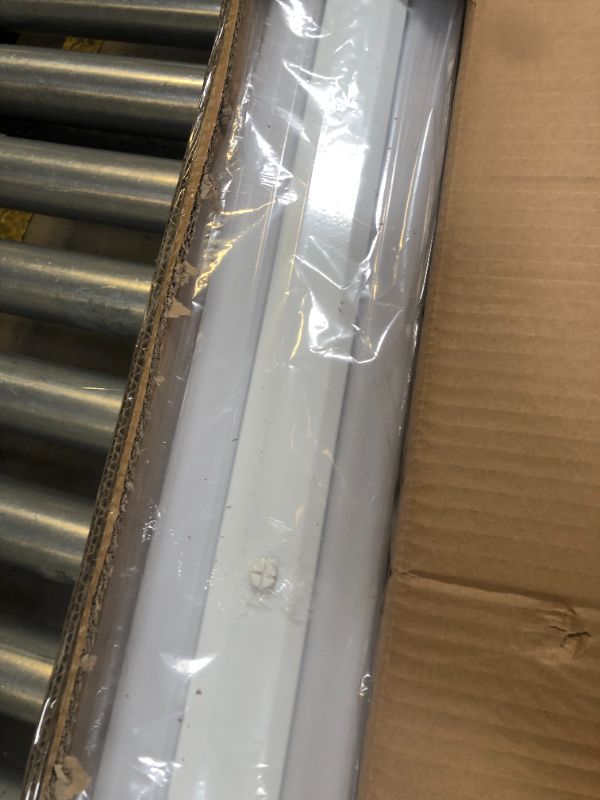 Photo 1 of ANTLUX 110W 8FT LED Wraparound Ultra Slim Strip Lights, 12600LM, 5000K, 8 Foot LED Garage Shop Lights, Flush Mount Warehouse Office Ceiling Lighting Fixture, Fluorescent Tube Replacement, 2 Pack