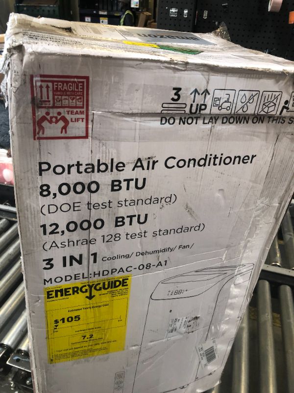 Photo 1 of Humhold 12000 BTU Portable Air Conditioners with Remote Control, 3-in-1 Free Standing Cooling AC Unit with Fan & Dehumidifier, Cools Room up to 500 sq.ft, Smart/Sleep Mode,Auto Swing