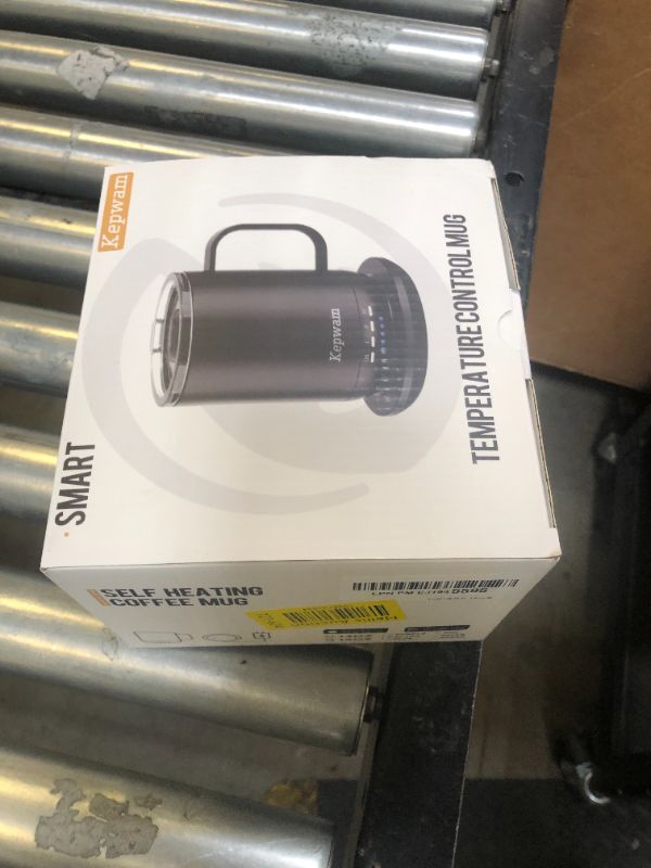 Photo 1 of Kepwam Heated Coffee Mug 14oz - Fast Heating & Longer Battery Life Self Heating Coffee Mug Hot to 149? - Touch & App Controlled Mug Coffee and Hot Beverage Warmer, Gifts for Dad Mom