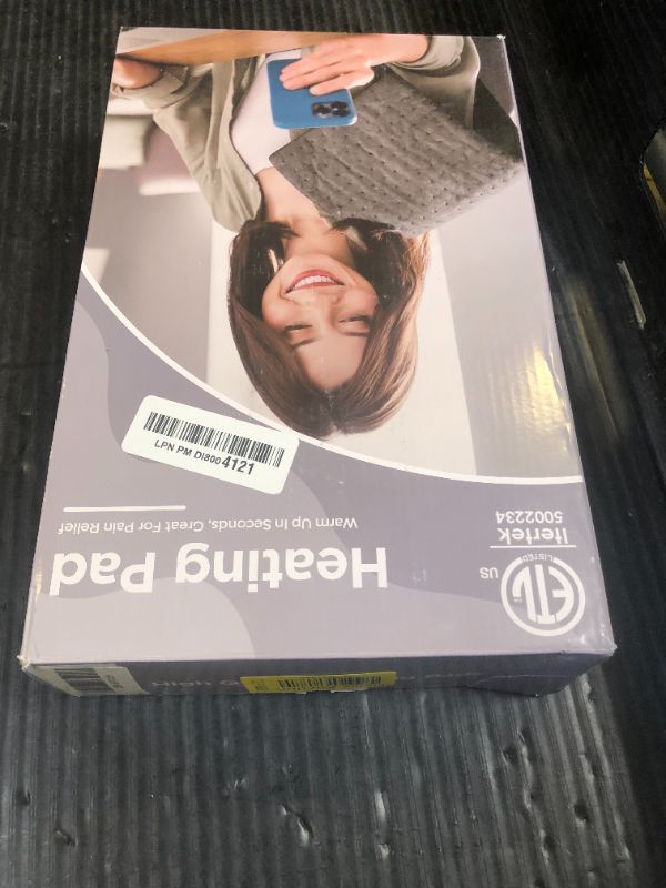 Photo 1 of Heating Pad for Back,Electric Heat Pad Fast Heat Relief Cramps,3 Level Timming,6 Level Heat Setting,Auto Shut Off, Machine Washable,Suitable for Back,Neck,Abdomen Pain Relief