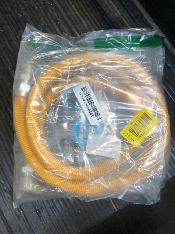 Photo 1 of JUWO 72" Dryer Gas Line for Stove, Dryer, Water Heater, 1/2" OD Stainless Steel Gas Dryer Connector kit with 1/2" FIP & 1/2" MIP Fittings, Long Distance Connection