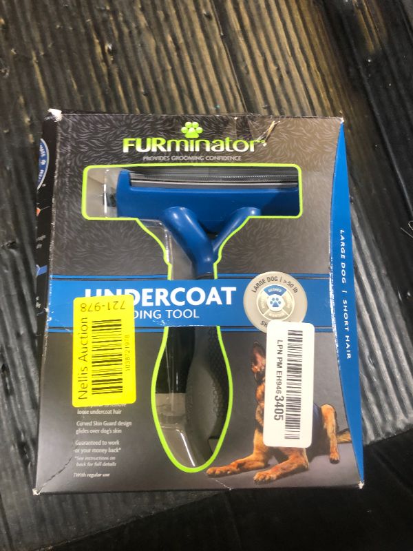 Photo 1 of FURminator Undercoat Deshedding Tool for Dogs, Deshedding Brush for Dogs, Removes Loose Hair and Combats Dog Shedding
