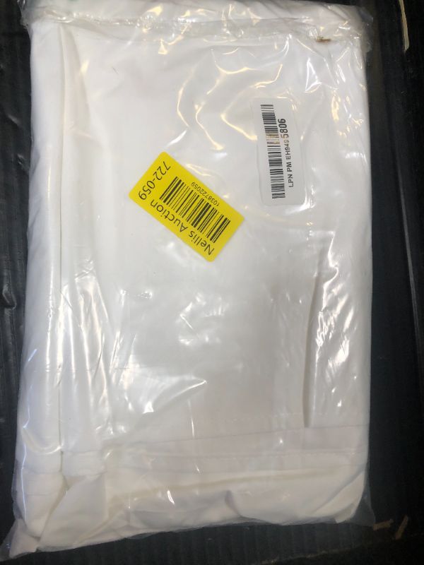 Photo 1 of Barossa Design Waterproof Fabric Shower Curtain or Liner Microfiber 72" W x 92" H - Extra Long, Hotel Quality, Machine Washable, White Shower Liner for Bath Tub, 72x92 Inches