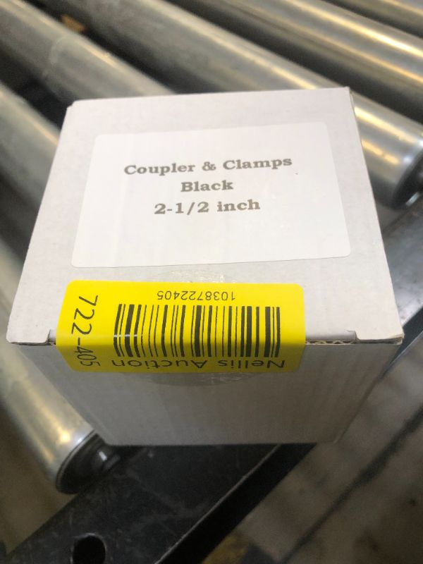 Photo 1 of 2.5in ID Straight Silicone Hose Coupler with Stainless Steel Hose Clamps, 2-1/2 in Silicone Coupler High Temp 4-Ply Reinforced 3in Length