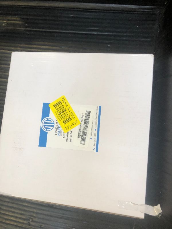 Photo 1 of TMH Magnetic Weather Stripping Door Seal for Metal Doors - Kerf Door Seal Kit, 36" x 84" - Black Weather Stripping for Doors.