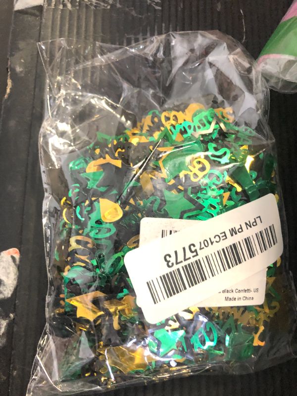 Photo 1 of Katchon, Congrats Grad Confetti 2025 - Pack Of 1000 | Green And Gold Graduation Decorations 2025 | Graduation Confetti | Grad Table Decorations 2025