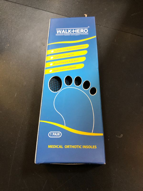 Photo 1 of Inserts Relieve Plantar Fasciitis - Flat Feet Insoles Arch Supports, Orthotic Insoles for Foot Pain Arch Pain Reduce Muscle Fatigue Absorb Shock (Mens 6-6 1/2 | Womens 8-8 1/2)