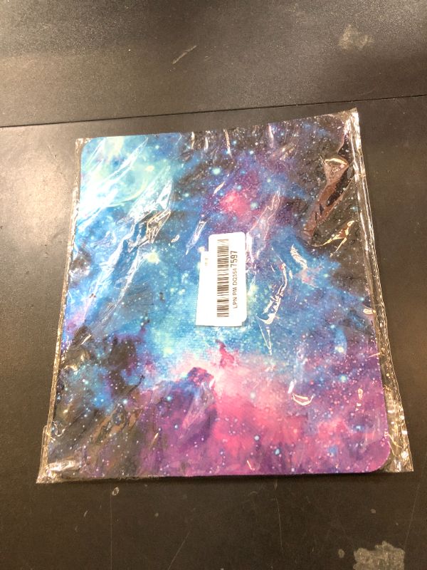 Photo 1 of EASTSMOOTH Gaming Mouse Pad,Blue Purple Galaxy Nebula Universe Space Non-Slip Rubber Base Mouse Pads For Computers Laptop Office, 9.5X7.9X0.12 Inch(240Mm X 200Mm X 3Mm)