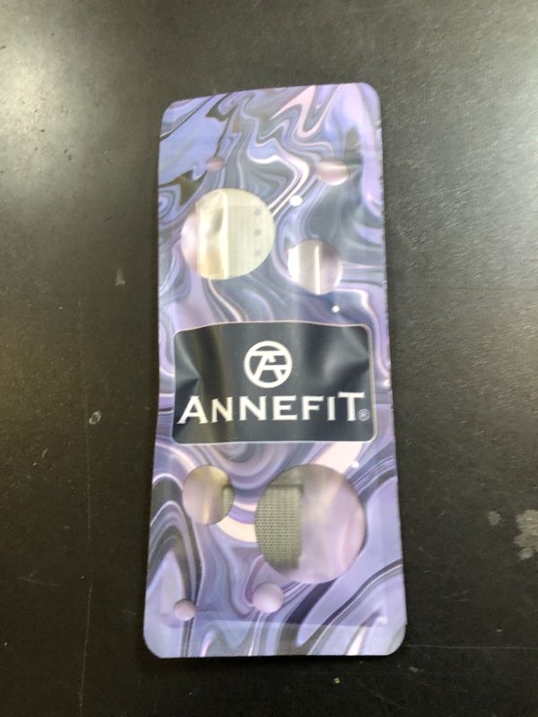 Photo 1 of ANNEFIT Nylon Watch Band 22mm, One-Piece Waterproof Military Watch Straps with Heavy Black Buckle (Grey)