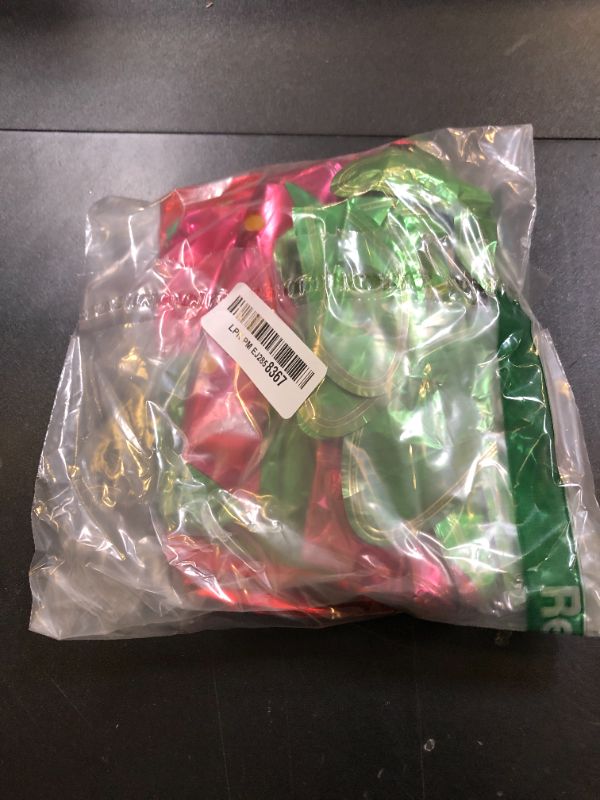 Photo 1 of 50 Pcs Red Foil Cone Star Balloons - 26 Inch Explosion Mylar Balloons, 12 Point 3D Starburst for Party Supplies, Christmas, Birthday, Wedding Decorations