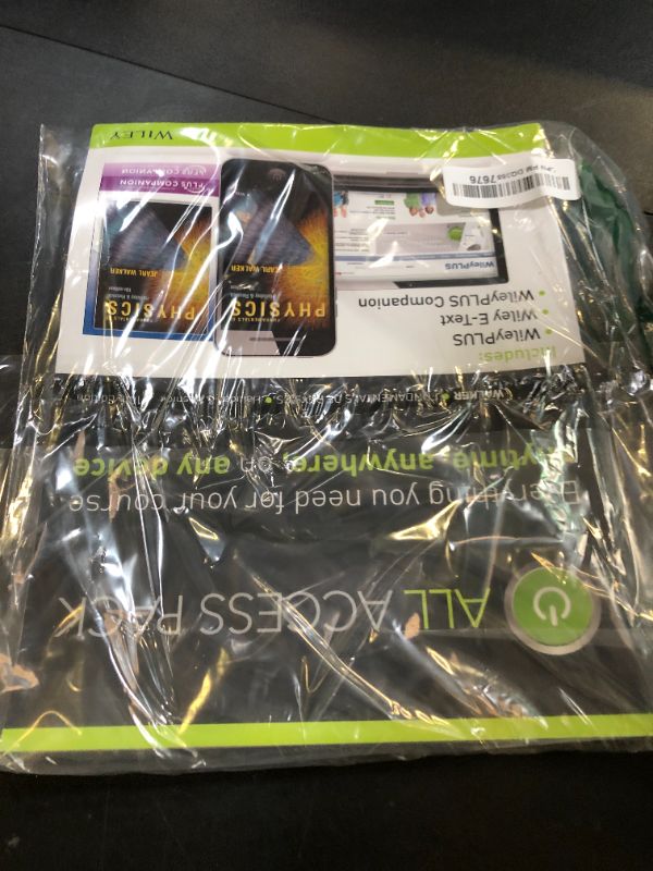 Photo 1 of Fundamentals of Physics 10th Edition All Access Pack Containing: E-Text Card, WileyPLUS and WileyPLUS Companion