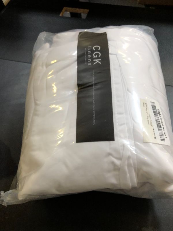 Photo 1 of Extra Deep King Sheet Set - 6 Piece Breathable & Cooling Sheets - Hotel Luxury Bedding Set w/18-24 Inch Extra Deep Pockets - Easy & Secure Fit - Super Soft, Wrinkle Free and Comfy - White, King Size