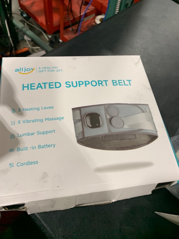 Photo 1 of ALLJOY 67" Cordless Heating Pad for Back Pain Relief FSA HSA Eligible, Mothers Day Gifts for Women Men Mom Dad, Portable Lower Back Massager with 3 Heat 5 Vibration, Lock Screen Supported