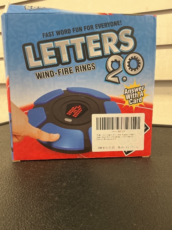 Photo 1 of LETTERS 2.0 Word Game with LED Display,Fast Paced Fun Family Board Games for Adults and Kids Ages 8 & up,Interactive Letter Game for Party,Race Against The Timer to Be The Last Player Game,Red