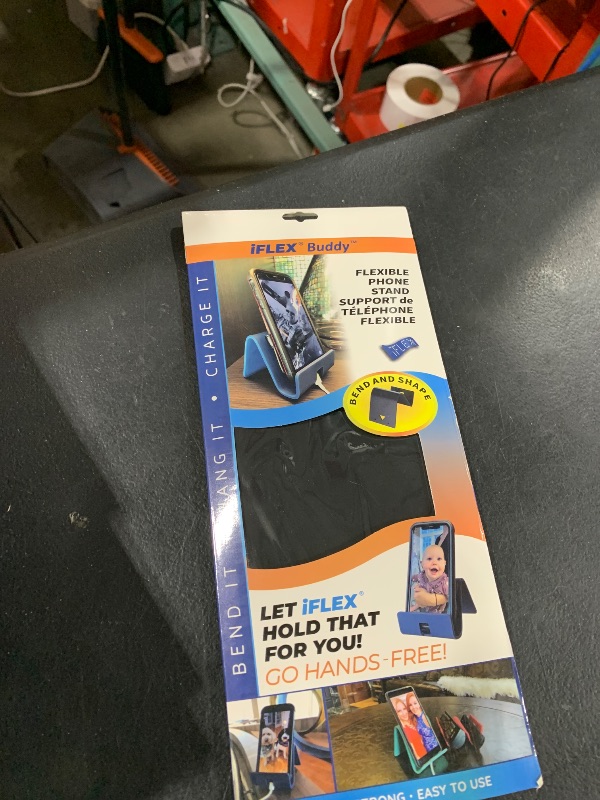 Photo 1 of iFLEX Buddy Cell Phone and Tablet Stand Companion - Ideal for Air Travel, Work, and Home Use - Flexible Holder for All Mobile Devices - The Ultimate iPhone Cell Phone Stand Solution
