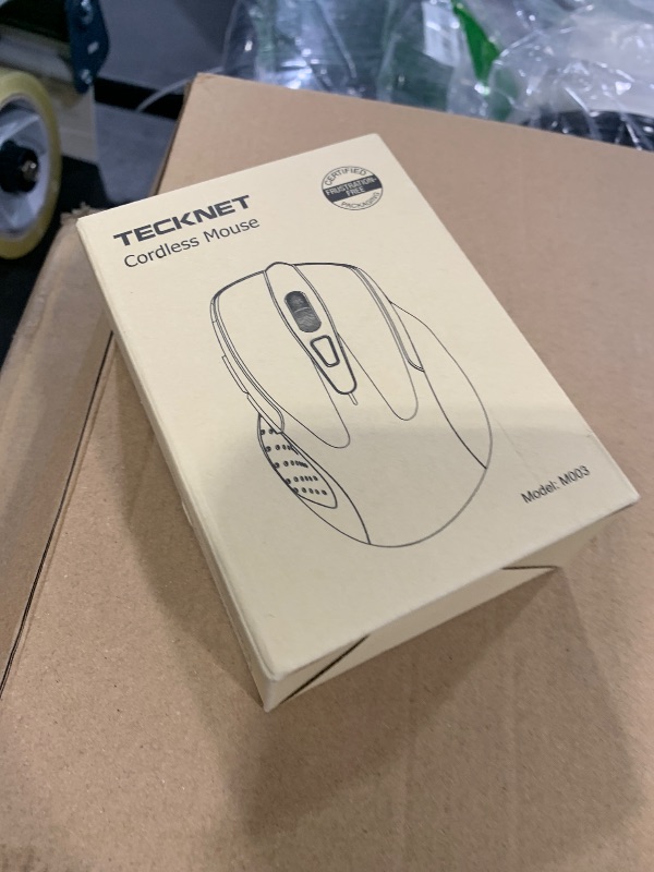 Photo 1 of TECKNET Wireless Mouse, 2.4G Ergonomic Optical Mouse, Computer Mouse for Laptop, PC, Computer, Chromebook, Notebook, 6 Buttons, 24 Months Battery Life, 2600 DPI, 5 Adjustment Levels