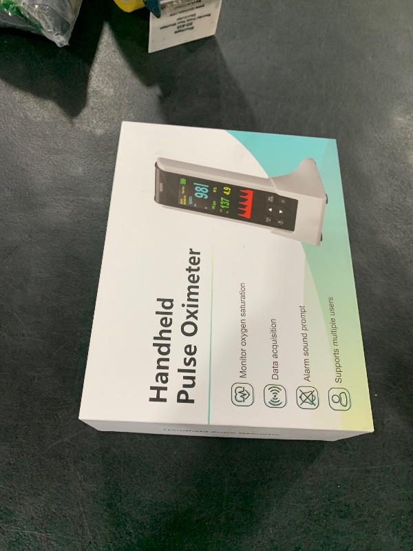 Photo 1 of HealthTree Infant Handheld Pulse Oximeter Oxygen Monitor Fingertip for Adult Baby, Rechargeable Oximeter with Overnight Continuous, Alarm