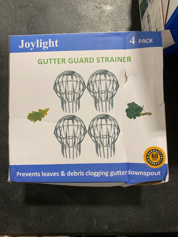 Photo 1 of Gutter Guard 3 Inch 304 Stainless Steel Filter Strainer Fits for 2.6" ~ 3.7" Round Downspout, Stops Leaves Seeds and Other Debris Gutter Cleaning Tool – 4 Pack