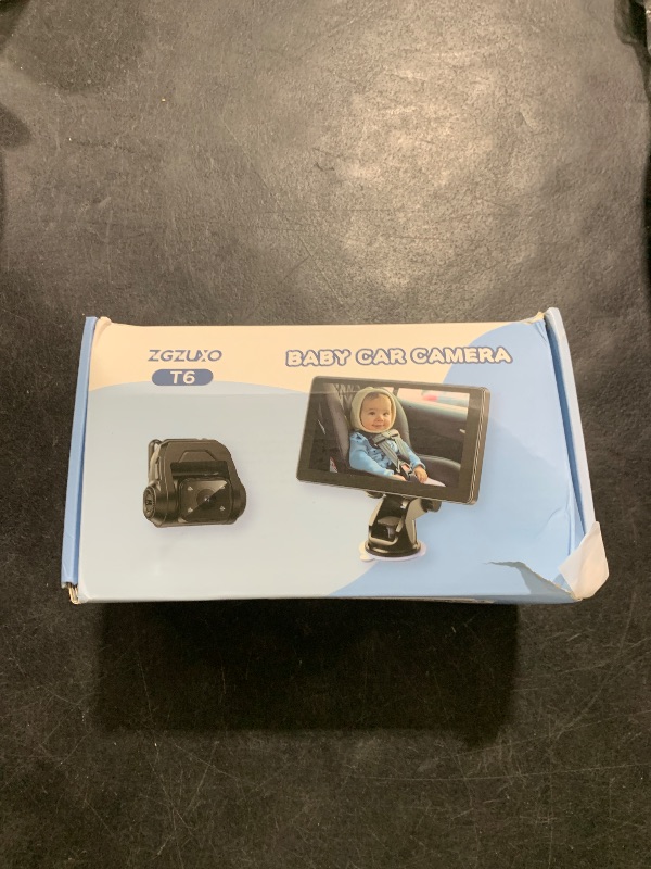 Photo 1 of Baby Car Camera, 7'' 2K Mirror Monitor with Night Vision, Video Recording, and 3X Zoom for Clear Wide View of Rear-Facing Seat