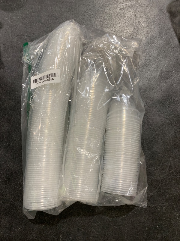 Photo 1 of [2 oz - 200 Cups Clear] Diposable Plastic Portion Cups No Lids, Small Mini Containers For Portion Controll, Jello Shots, Meal Prep, Sauce Cups, Condiments, Medicine,
