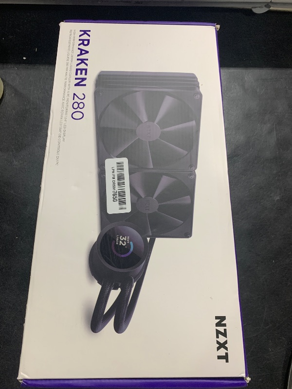 Photo 1 of NZXT 280mm AIO CPU Liquid Cooler with Customizable LCD Display, High-Performance Pump, F140P Fans - Black
