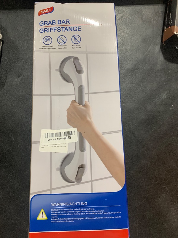 Photo 1 of TAILI Grab Bars for Bathtubs and Showers 2 Pack Suction Grab Bar, Heavy Duty Shower Handle Removable Bath Handrails for Seniors and Elderly, Bathroom Safety Grip No Drilling Waterproof,Grey