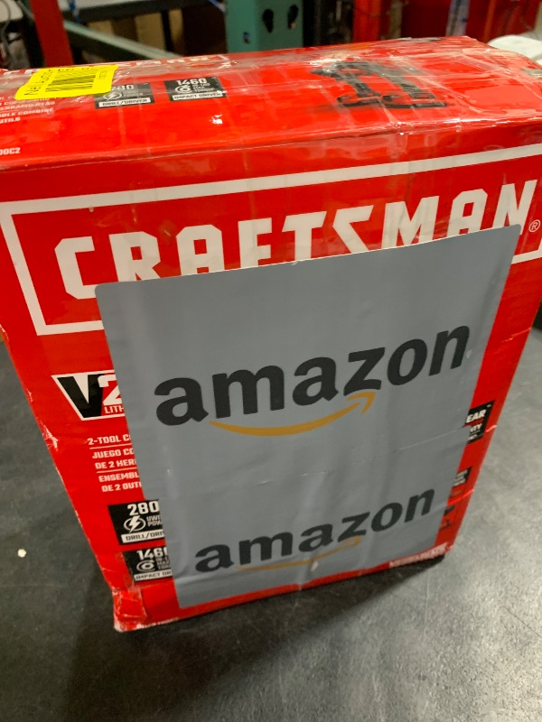 Photo 1 of CRAFTSMAN V20 MAX Cordless Drill and Impact Driver, Power Tool Combo Kit with 2 Batteries and Charger (CMCK200C2AM)