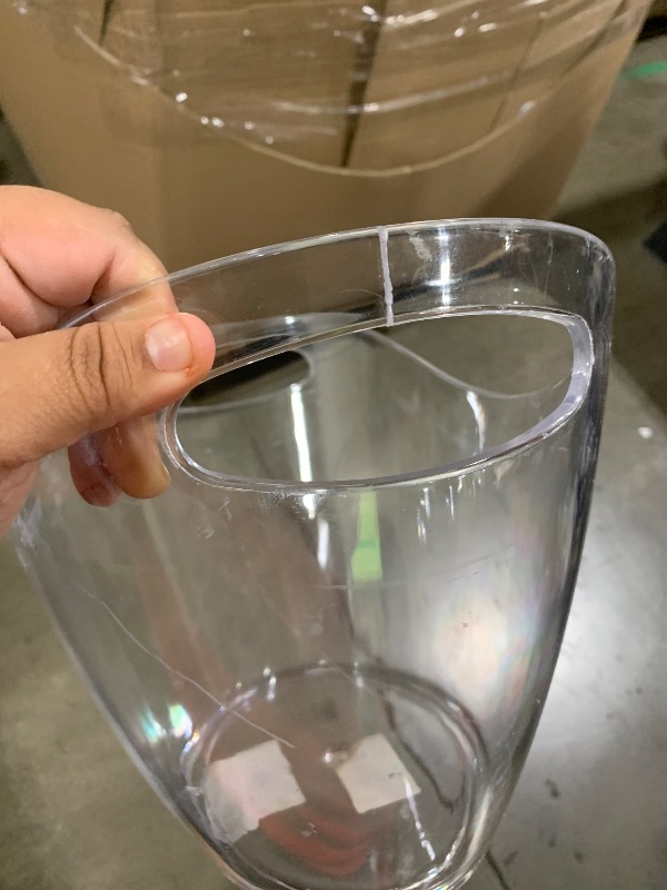 Photo 1 of Large Ice Bucket for Parties, 8L Drink Bin, Clear Champagne Bucket, Mimosa Bar Supplies, Wine Bucket Chiller for Parties, Party Beverage Tub, Holds 2-4 Standard Sized Wine or Champagne bottles on ice.