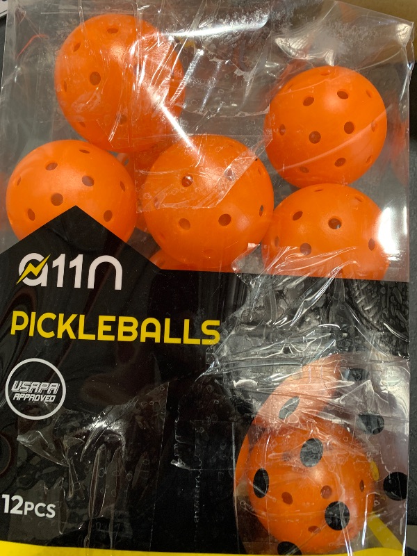 Photo 1 of A11N S40 Outdoor Pickleball Balls- USA Pickleball Approved for Tournament Play, 3/6/12/50-Pack, Neon Green/Fuchsia/Tangerine