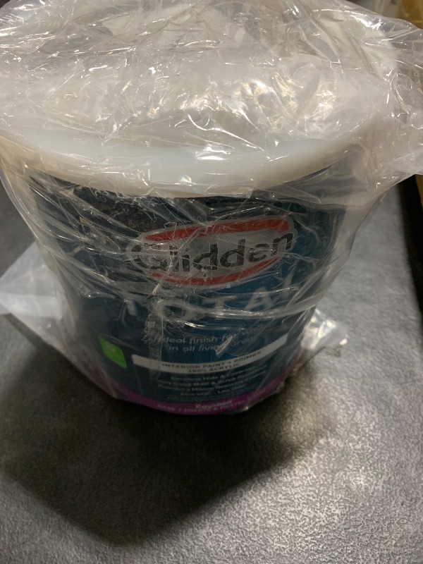 Photo 1 of Glidden Total Interior Wall Paint & Primer All-in-One, Dusky Dawn/Gray, Eggshell, 1 Gallon