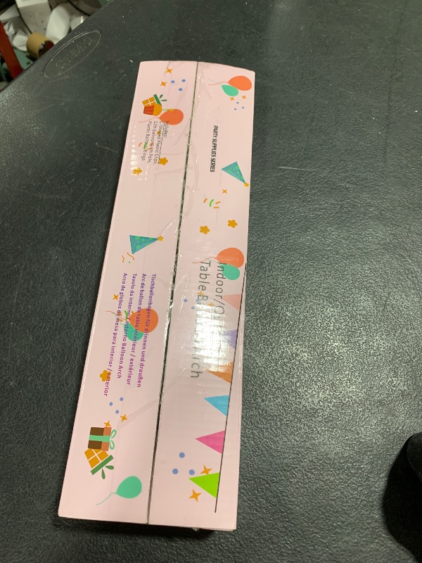 Photo 1 of LANGXUN 12ft White Table Balloon Arch Kit, 10pcs, Balloon Arch Frame for Birthday Party, Wedding, Graduation, Baby Shower, Christmas Decorations, Unisex Adults & Children