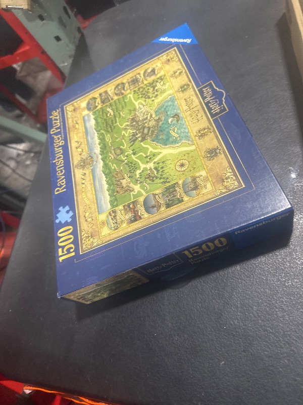 Photo 1 of Ravensburger Hogwarts Map - 1500 Piece Jigsaw Puzzle for All Ages | Unique Softclick Technology, Vibrant Imagery | Educational and Fun | Ideal Gift for Harry Potter Fans