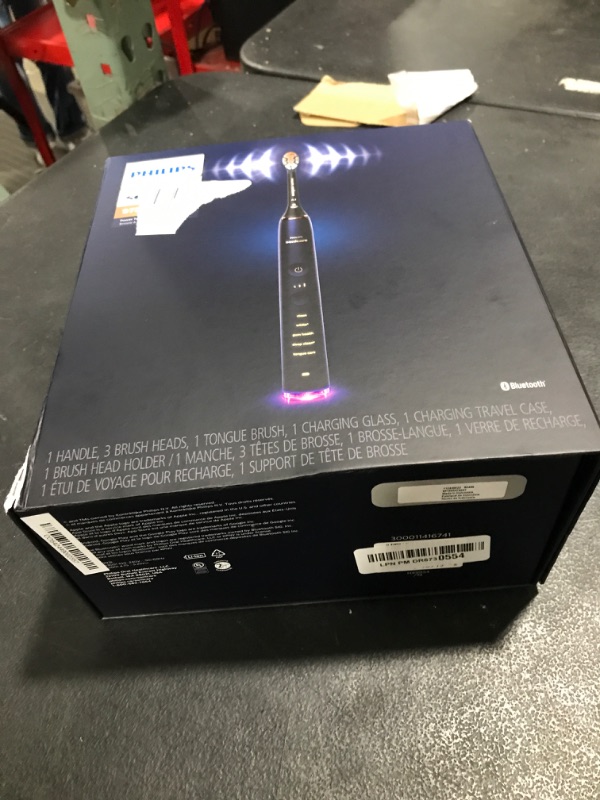Photo 1 of Philips Sonicare DiamondClean Smart 9750 Electric Toothbrush, Sonic Toothbrush with App, Pressure Sensor, Brush Head Detection, 5 Brushing Modes and 3 Intensity Levels, Lunar Blue, Model HX9954/74